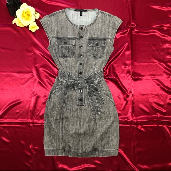 White House Black Market (WHBM) Cap Sleeve Denim Dress - Picture 2 of 8